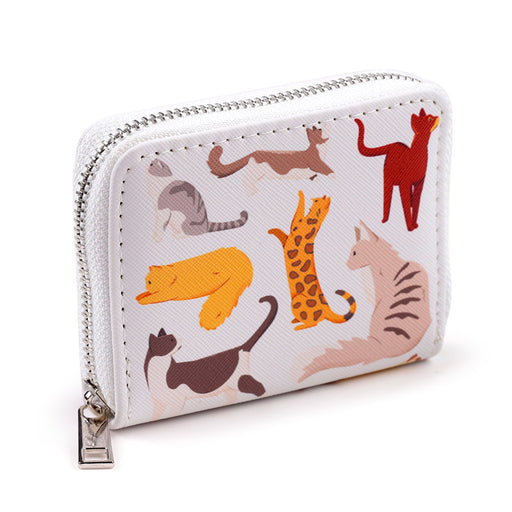 Feline Fine Cats White Wallet Purse