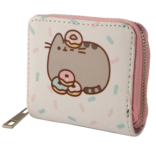 Pusheen Cat Foodie Donuts Zip Around Small Wallet Purse