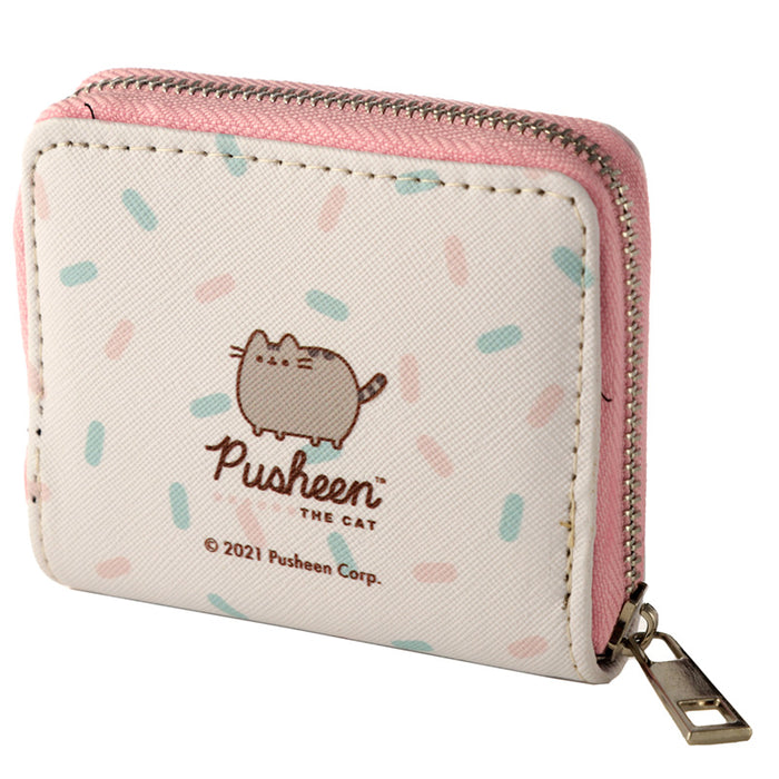 Pusheen Cat Foodie Donuts Zip Around Small Wallet Purse