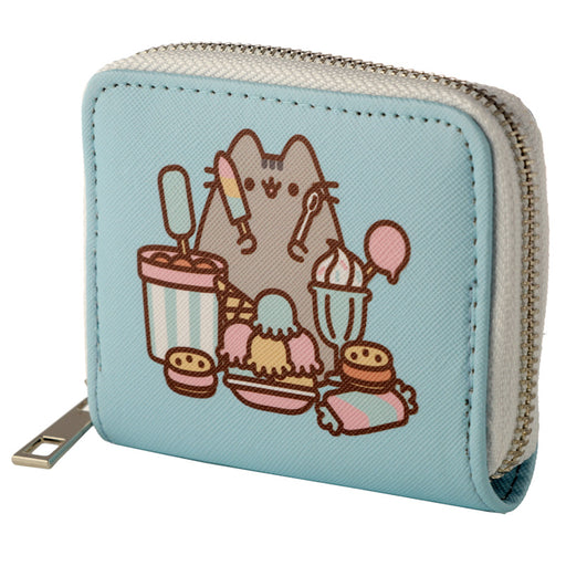 Pusheen Cat Foodie Desserts Zip Around Small Wallet Purse