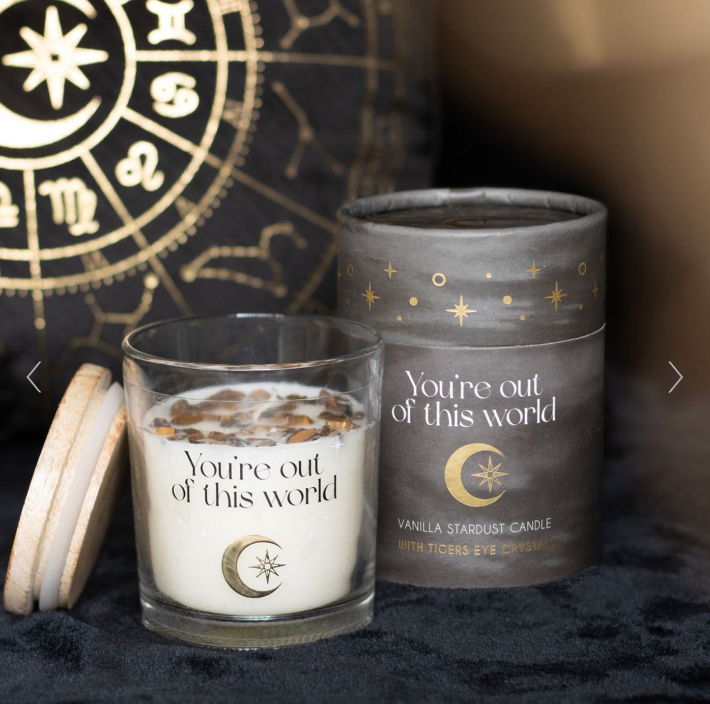 Astrology Vanilla Stardust Crystal Chip Candle