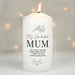 Personalised Floral Pillar Candle