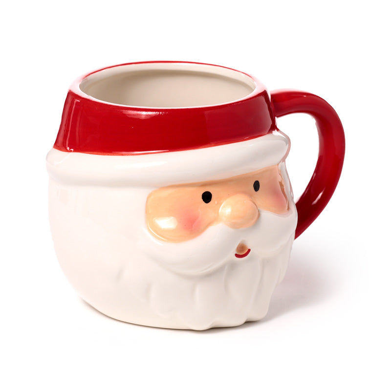 Christmas Santa Head Shaped Mug