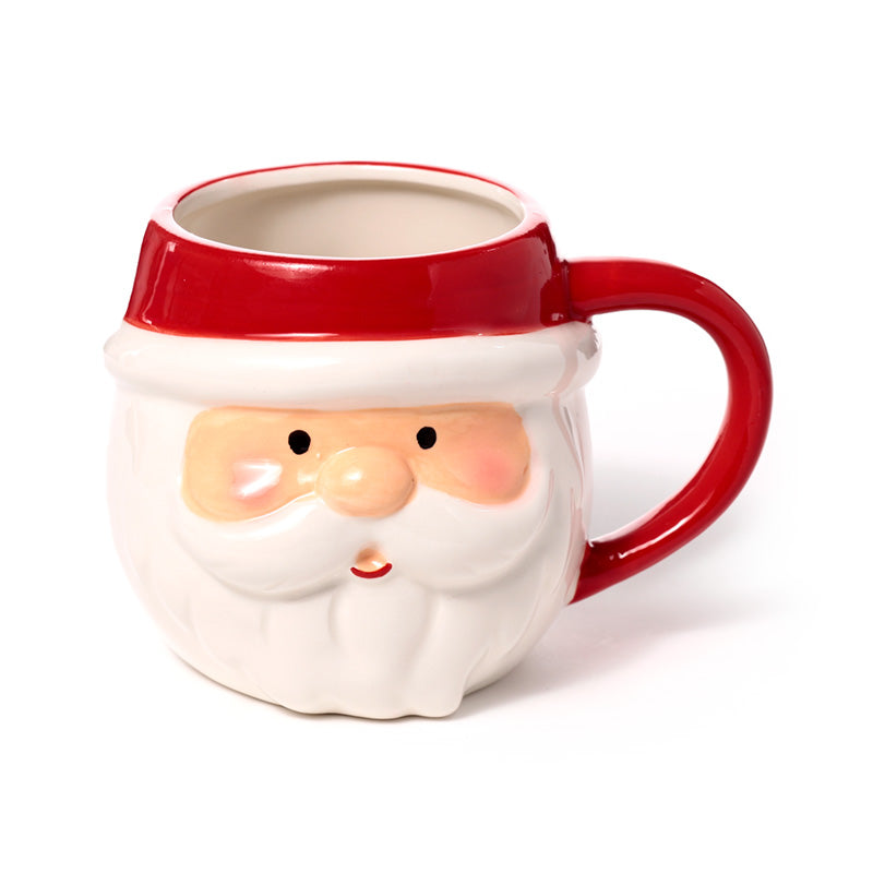 Christmas Santa Head Shaped Mug