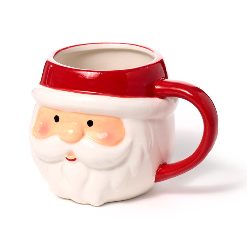 Christmas Santa Head Shaped Mug