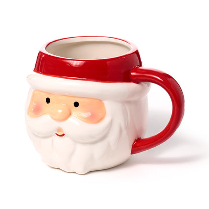 Christmas Santa Head Shaped Mug