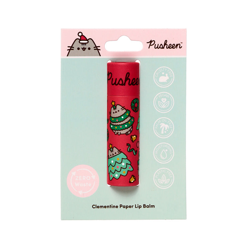 Christmas Pusheen Cat Paper Stick Lip Balm