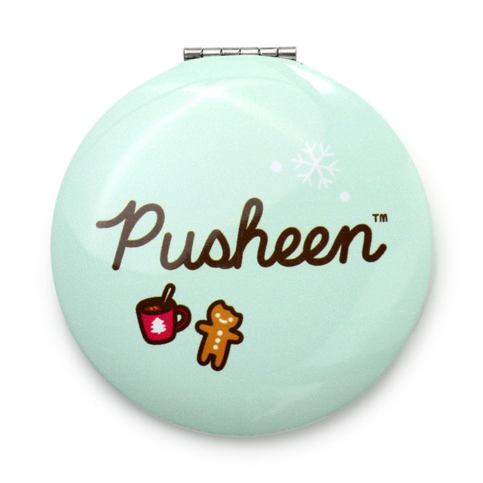 Pusheen Cat Christmas Compact Mirror