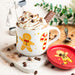 Christmas Gingerbread Porcelain Mug & Coaster Lid Set