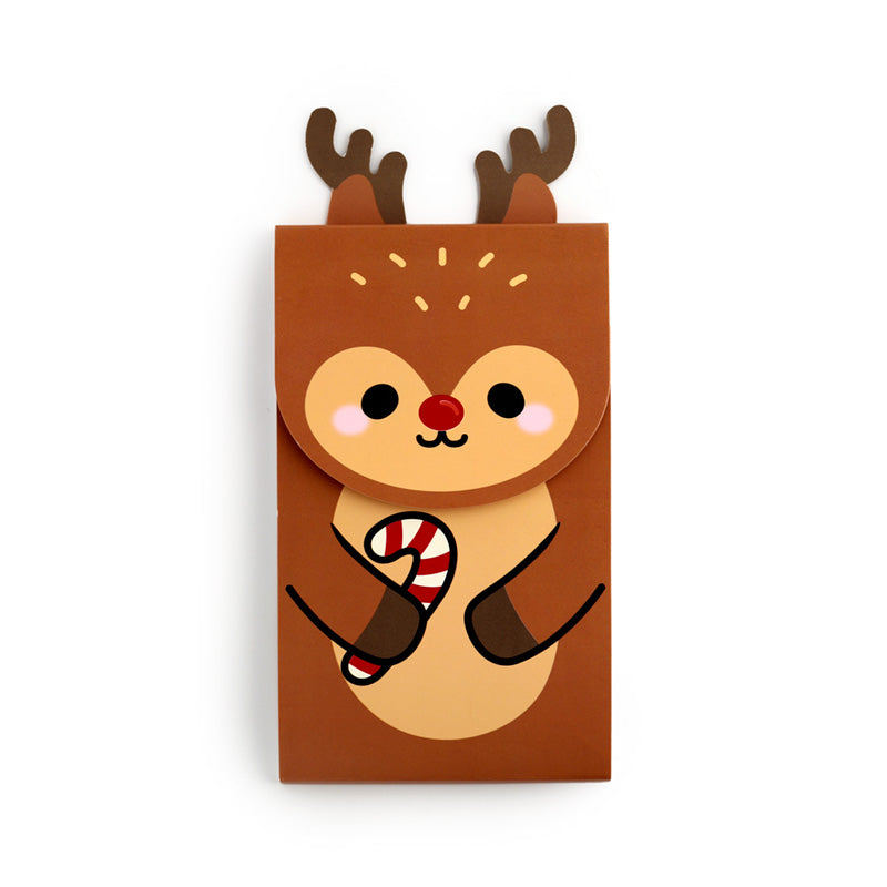 Christmas Festive Friends Rudolph Flip Open Shaped Memo Pad