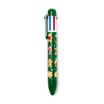 Christmas Gingerbread Multi Colour Pen with Charm