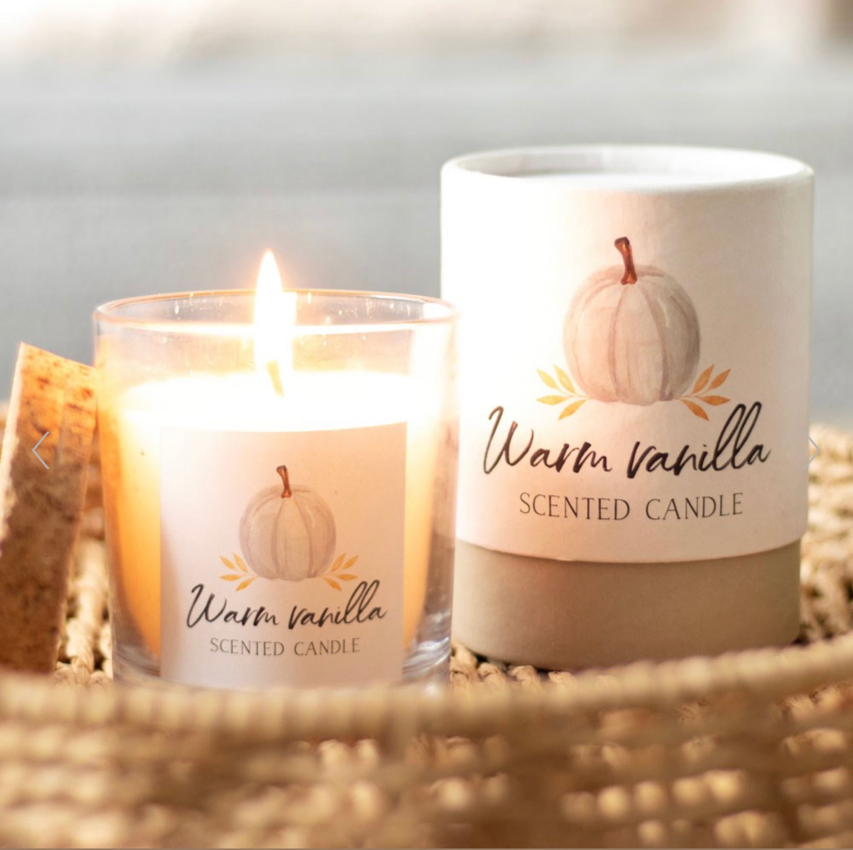 Warm Vanilla Autumn Candle