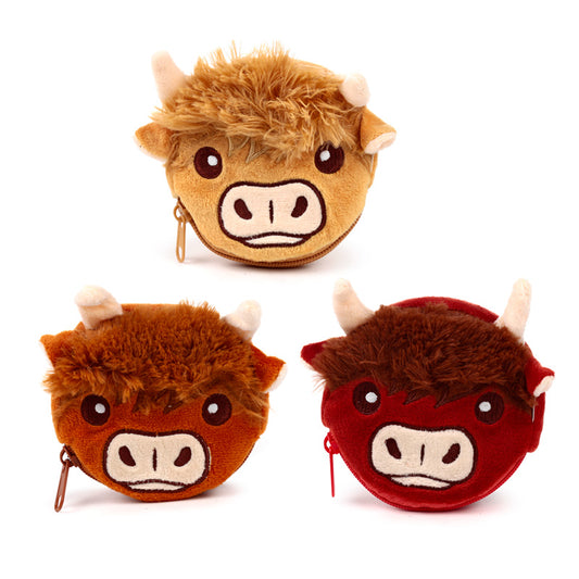 Highland Cow Mini Change Purse