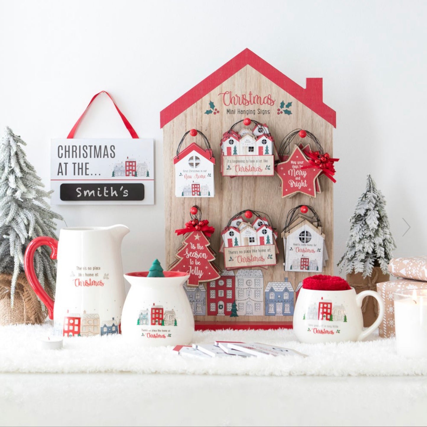 No Place Like Home At Christmas Ceramic Wax Melt Burner Gift Set