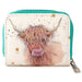 Jan Pashley Highland Coo Cow Zip Around Small Wallet Purse