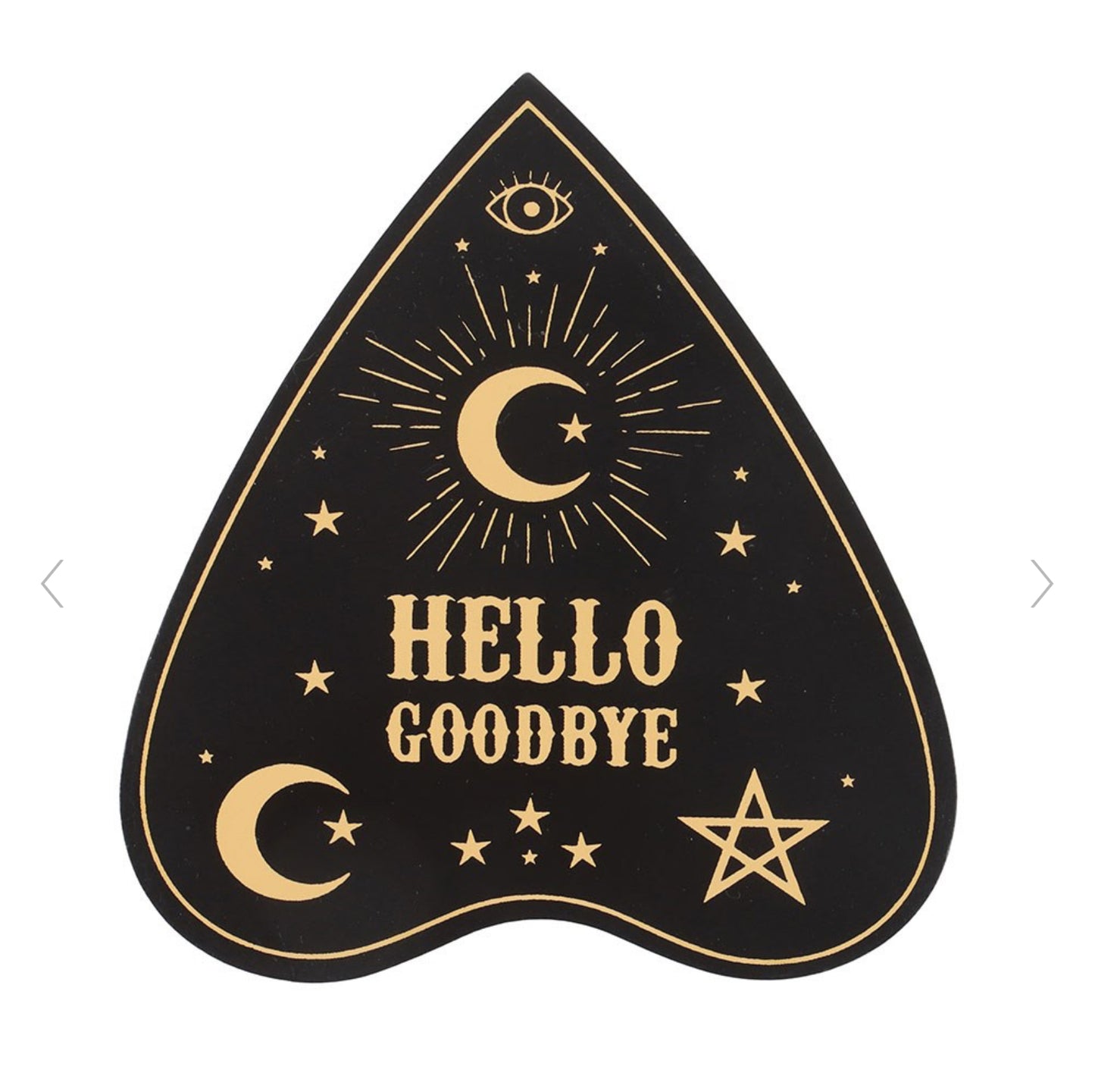 Black Ouija Board Planchette Coaster Set