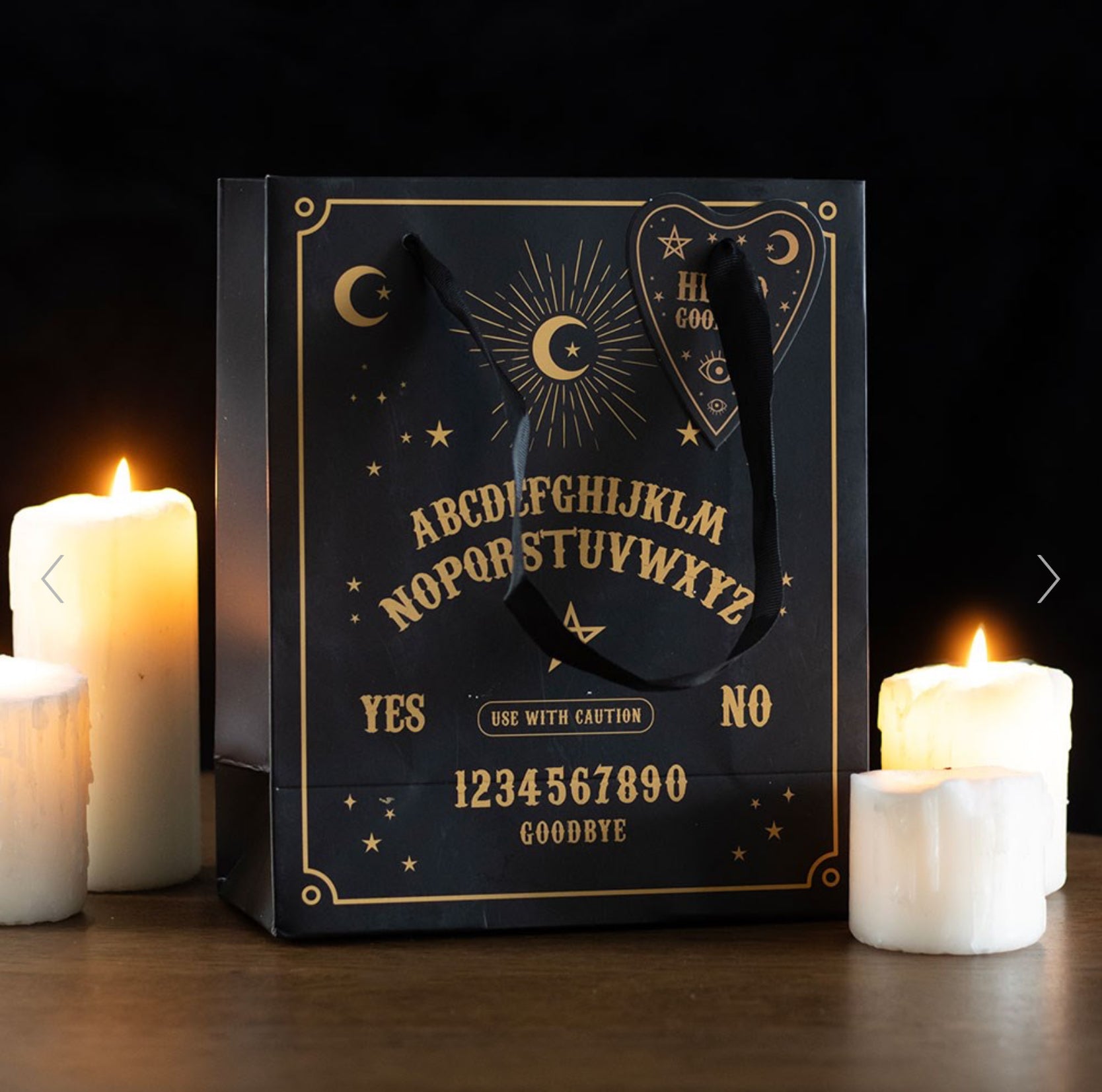 23cm Medium Black Ouija Board Gift Bag