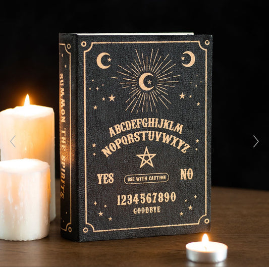 Black Ouija Board Book Storage Box