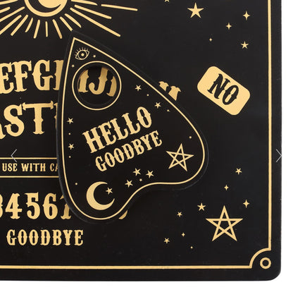 Black Ouija Board Placemat and Coaster Set