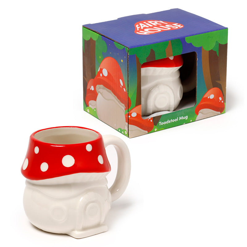 Fairy Toadstool House Shaped Mug