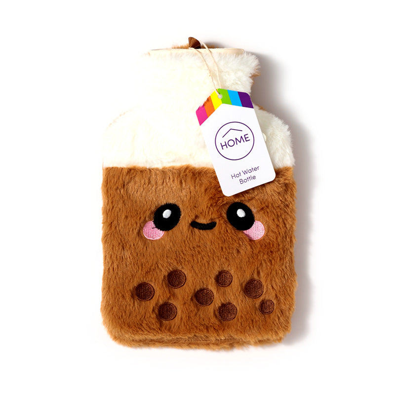 Bubble Tea Foodiemals Hot Water Bottle with Plush Cover