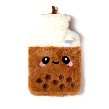 Bubble Tea Foodiemals Hot Water Bottle with Plush Cover