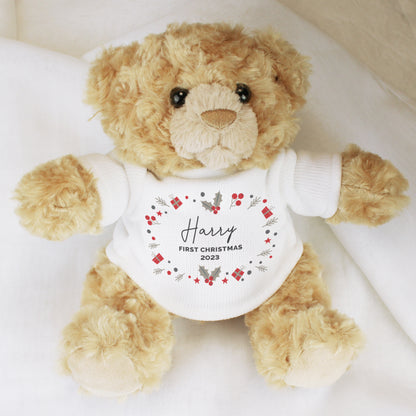 Personalised Christmas Teddy Bear