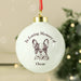 Personalised Dog Memorial Christmas Bauble