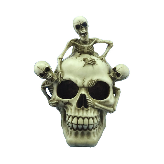 Skull with Bursting Skeletons Ornament