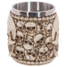 Decorative Multi Skull with Skull Emblem Tankard