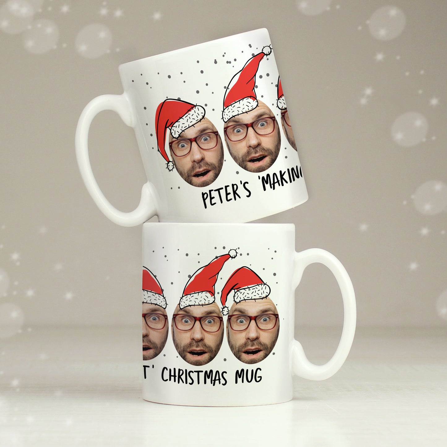 Personalised Photo Upload Santa Christmas Mug