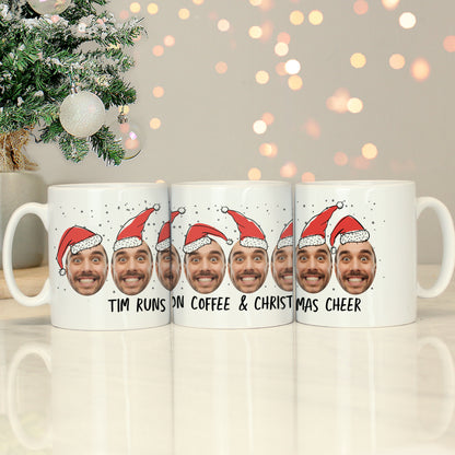 Personalised Photo Upload Santa Christmas Mug