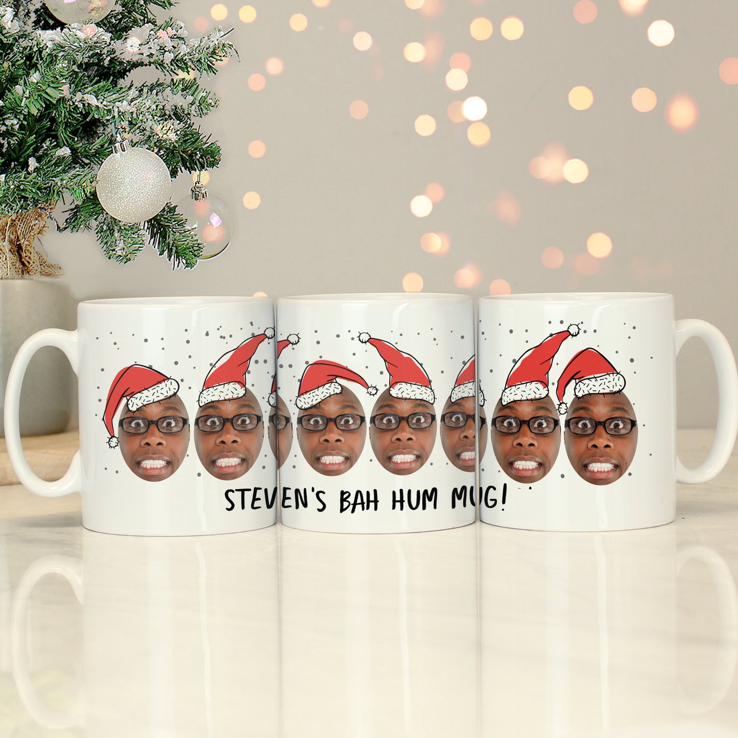 Personalised Photo Upload Santa Christmas Mug