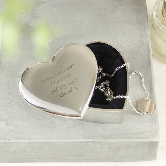 Personalised Heart Trinket Box