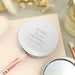 Personalised Silver Round Compact Mirror