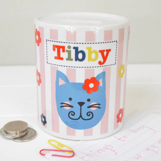 Personalised Cat Money Box