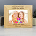 Personalised Custom Landscape Oak Finish Photo Frame - 5x7