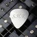 Personalised Initials Stainless Steel Silver Plectrum