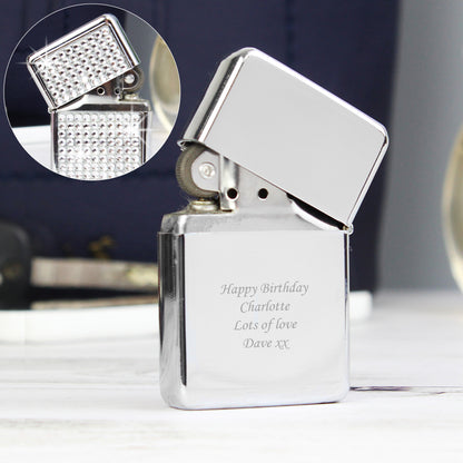 Personalised Engraved Diamante Lighter