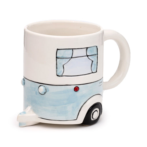 Caravan Ceramic Shaped Blue Mug