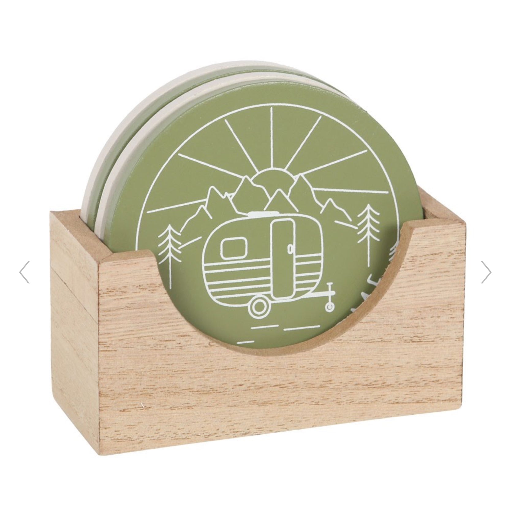 Happy Camper Caravan Coaster Set