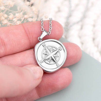 Personalised Compass Amulet Women’s Necklace