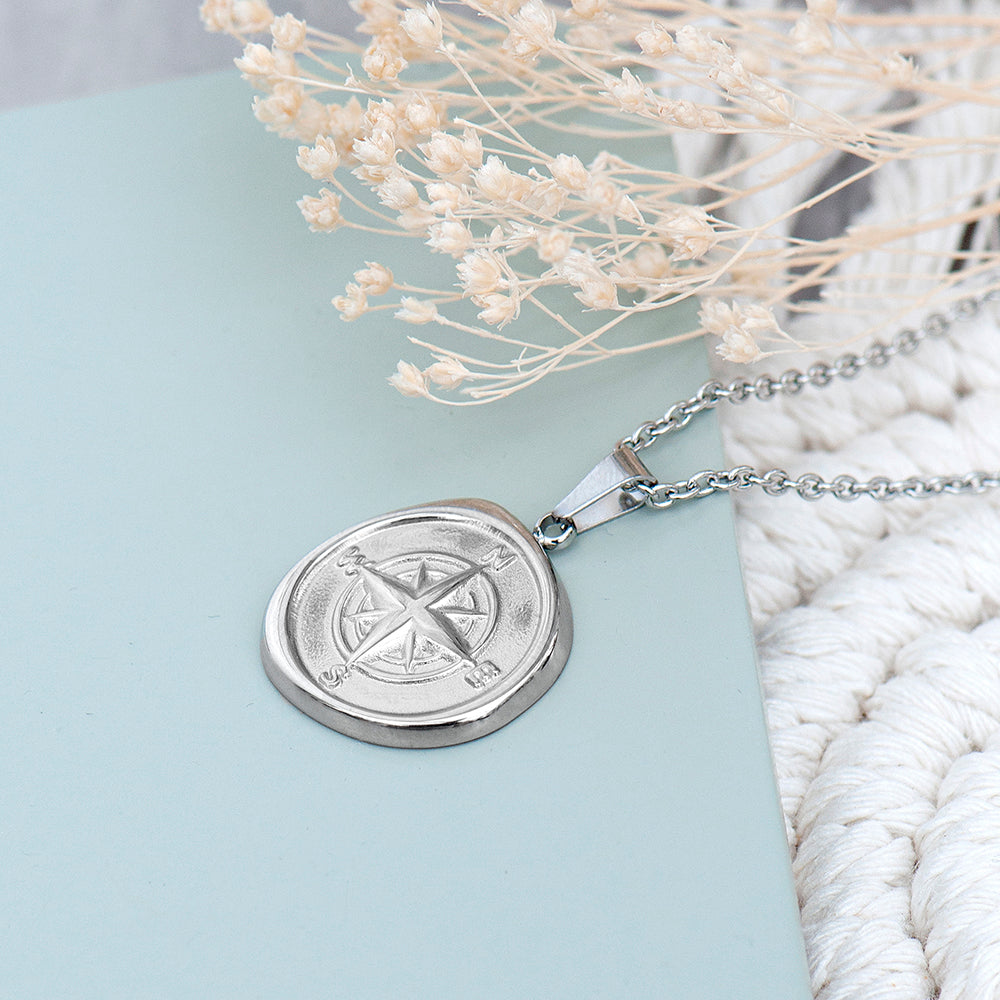 Personalised Compass Amulet Women’s Necklace