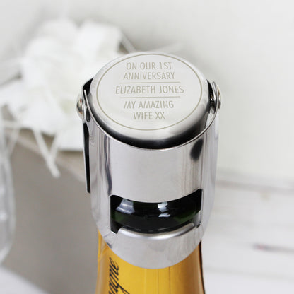 Personalised Prosecco & Champagne Bottle Stopper