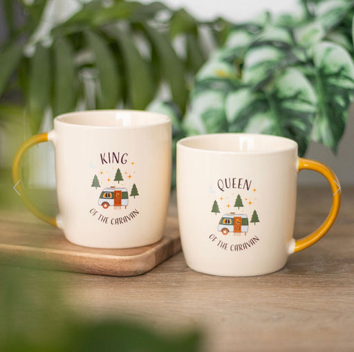 Caravan King and Queen Couples Mug Set