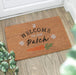 Natural Welcome to Our Patch Carrot Design Doormat