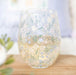 Ditsy Floral Print Stemless Glass