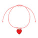Pair of Besties Friends Enamel Heart Charm Bracelets