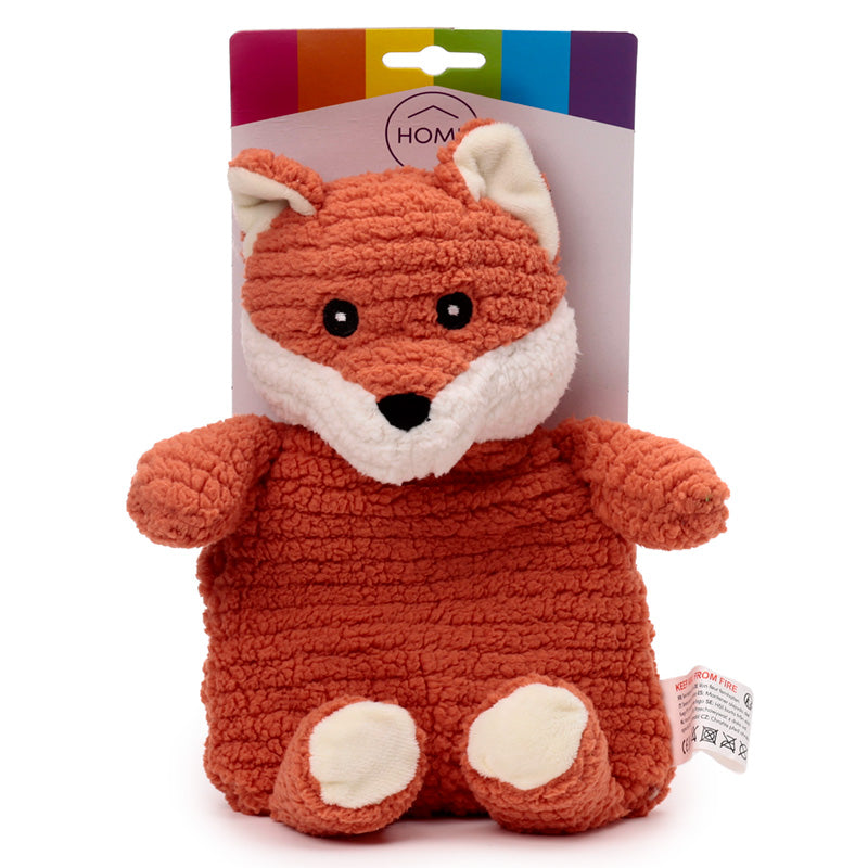 Kids Microwavable Fox Plush Wheat and Lavender Heat Pack