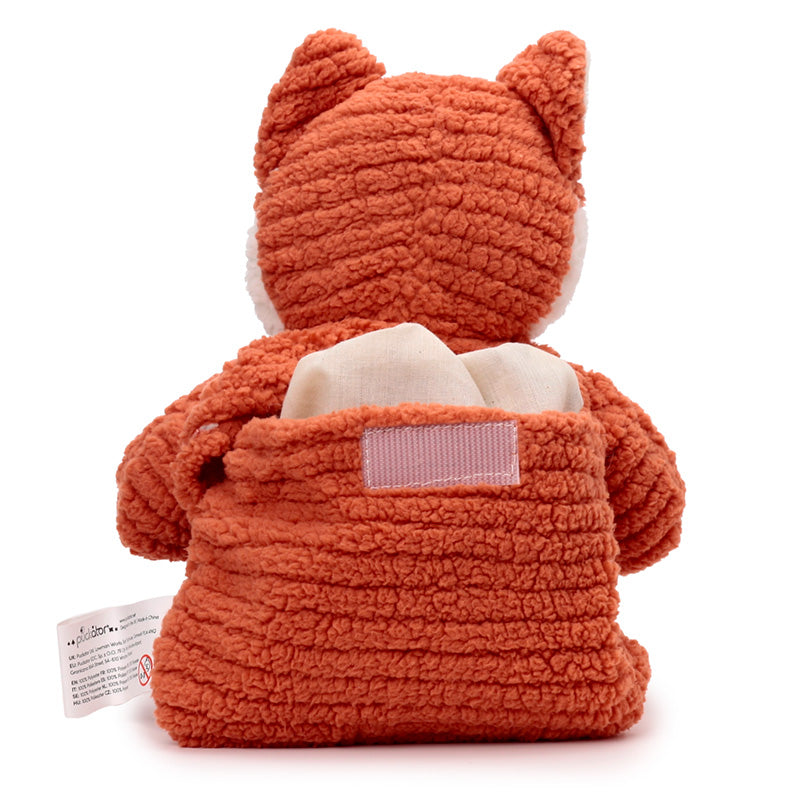 Kids Microwavable Fox Plush Wheat and Lavender Heat Pack